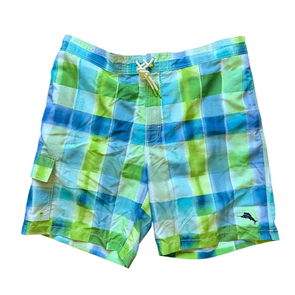Tommy Bahama Board Shorts XL UPF 30 Baja Harbor Cove Maui Blue